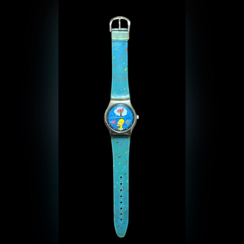 Collectible Swatch Watch ft. Homer Simpson & Donuts